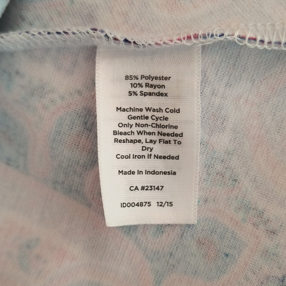 Talbots Sleeveless Dress Woman's Size 1X Multicolor Paisley Stretch Knit - Picture 12 of 14